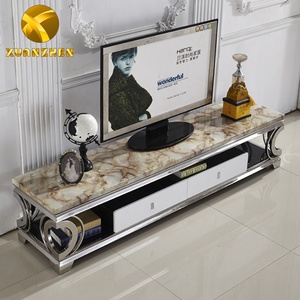 <span class=keywords><strong>Mobili</strong></span> <span class=keywords><strong>soggiorno</strong></span> set nuovo modello in acciaio inox porta <span class=keywords><strong>tv</strong></span> mobile <span class=keywords><strong>tv</strong></span> di lusso da tavolo moderna <span class=keywords><strong>tv</strong></span> stand con cassetto - Product Image 4