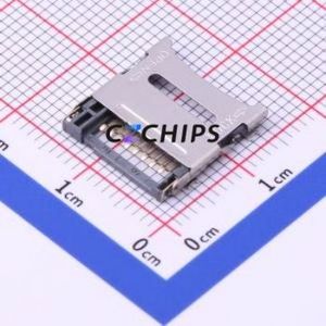 DS1139-06-08SS4BSR SD Card / Memory Card Connector SMD Connector Flip Cover Type MicroSD Card (TF Card) Card Holder - Product Image 1