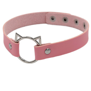 <strong>Gothic</strong> Soft PU Leather Necklace Women Harajuku Necklace Cat Punk Sexy PU Leather <strong>Choker</strong> - Product Image 5