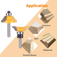 Double Roman OGEE Stile and Rail Set Router Bit Fraise à bois pour fraise à bois Fraise à face en carbure