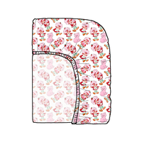 Drap-housse en mousseline de bambou pour lit bébé, drap-housse pour berceau, drap de lit bébé 400 fils/cm²