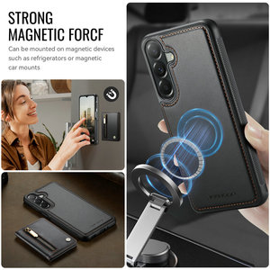 Étui pour cartes de crédit <span class=keywords><strong>CaseMe</strong></span> pour Samsung Galaxy A37 avec recharge sans fil rapide, étui portefeuille en PU pour Samsung A37 A57 A27 - Product Image 6