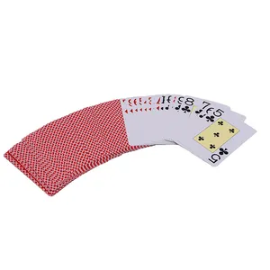 Nuova qualità di plastica PVC liscio impermeabile 54 carte da gioco di fabbrica stampa creativa durevole carta da gioco Poker