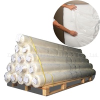 Bolsas de colchón con fuelle de plástico doble, cubierta de colchón con muelles y caja