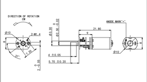 Moteur à engrenages CC miniature SLW personnalisé de 10 mm de diamètre, haute qualité, 1,5 V, 2,5 V, 3 V, 6 V, moteur CC à balais en métal N10 - Product Image 4