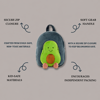 Sac à dos mignon pour enfants, sac de maternelle fantaisie en peluche avec bretelles réglables