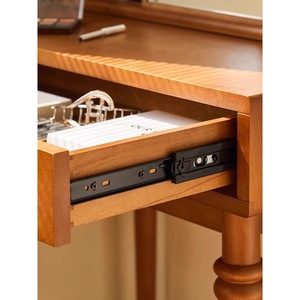 North American Style Vintage Wooden Makeup Vanity With <b>Storage</b> <b>For</b> Bedroom - Product Image 3