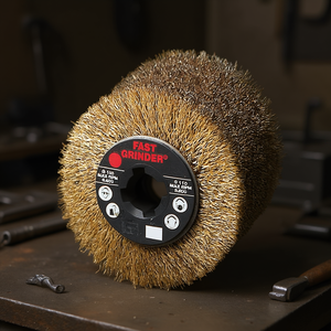 Disco de Pulir de Alambre de Acero Recubierto de Latón de 100 mm, Velocidad Máxima 6500 RPM - Product Image 3