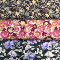 Tissu imprimé 100 % coton sélectionné à la main, motifs floraux vibrants pour la couture DIY, la confection de quilts, fournitures textiles de haute qualité