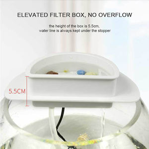 フィルター付きクリスタル飛散防止丸型特大プラスチックフィッシュボウル - Product Image 5