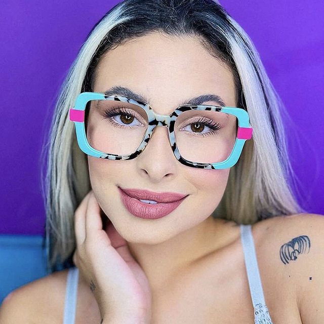 3008 Square Blue Light Clear Glasses Gafas Men Spectacle Frames Optical Frames Female Anti Blue Light Glasses Women