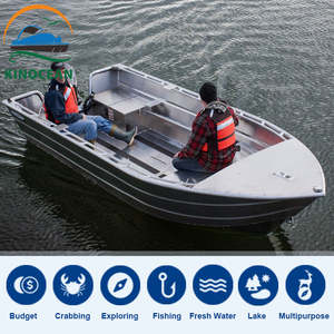 Bateau <span class=keywords><strong>de</strong></span> pêche en aluminium KinOcean <span class=keywords><strong>de</strong></span> 16 pieds, meilleur bateau <span class=keywords><strong>de</strong></span> ski nautique pour la pêche au bar, à vendre pour les eaux océaniques, ensemble combiné <span class=keywords><strong>de</strong></span> surf, moteur, capacité <span class=keywords><strong>de</strong></span> 4 personnes - Product Image 5