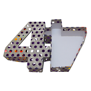 Nuova forma diversa personalizzata stampa la tua scatola di imballaggio Logo con finestra trasparente e lettere <span class=keywords><strong>divertenti</strong></span> e scatole di carta da imballaggio a forma di numero - Product Image 4