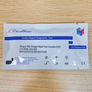 Prueba Rápida de Diagnóstico Temprano de <span class=keywords><strong>Dengue</strong></span> MR: Detección de Antígeno NS1 en Fase Aguda, Esencial para el Tratamiento de la Fiebre en Zonas Endémicas - Product Image 1