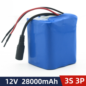 12V wiederauf ladbarer 3 S3P 18650 Li-Ionen-Akku Eingebautes BMS für LED-Leuchten, Spielzeugauto-Video recorder, tragbares Router-Netzteil 12,6-V-Ladegerät - Product Image 3