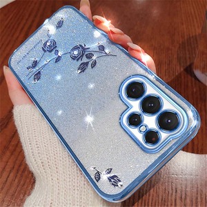 Ốp Silicon Lấp Lánh Màu Gradient Thời Trang Cho Samsung <span class=keywords><strong>Galaxy</strong></span> S23 S22 Ultra S23 Plus S21 FE <span class=keywords><strong>Note</strong></span> 20 Ốp Mềm Hoa Hồng Mạ - Product Image 4