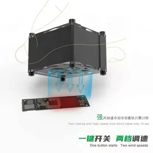 2UUL DA99 <span class=keywords><strong>CUU</strong></span> Mini ventilateur de refroidissement haute vitesse Refroidissement rapide 1 clic Démarrage/arrêt Deux vitesses de vent pour les outils de réparation de téléphone - Product Image 3