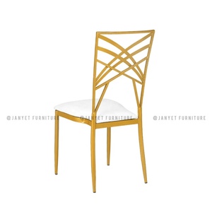 Venta al por mayor apilamiento de oro de metal evento camaleón Hotel recepción silla boda - Product Image 5