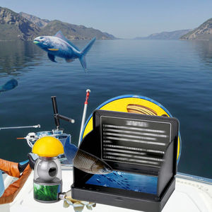 Détecteur de poissons portable sans fil avec <span class=keywords><strong>sonar</strong></span>, écran LCD, étanche IP68, autonomie de 8 à 10 heures pour la pêche en eau salée et la chasse au poisson - Product Image 4