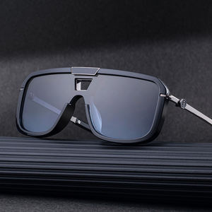 Lunettes <span class=keywords><strong>de</strong></span> soleil KAJILA en gros, mode fantaisie, logo personnalisé, lentille unique, double faisceau, UV400, lunettes <span class=keywords><strong>de</strong></span> soleil pour hommes - Product Image 2