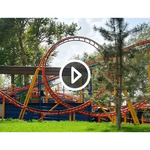 360 Degree Rotating Motion Roller Coaster Exciting Amusement Park Equipment Customized Large Roller Coaster For Sale