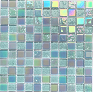 <span class=keywords><strong>Piastrelle</strong></span> a mosaico in vetro iridescente 300x300mm Design moderno per bagno esterno piscina camera da letto <span class=keywords><strong>cucina</strong></span> Hotel uso della parete interna - Product Image 3