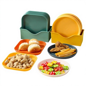<span class=keywords><strong>Assiette</strong></span> <span class=keywords><strong>carrée</strong></span> de 6 pouces en plastique, <span class=keywords><strong>petite</strong></span>, pour collations et gâteaux, style moderne et minimaliste, pour la table à manger domestique, également utilisable comme <span class=keywords><strong>assiette</strong></span> de service. - Product Image 1