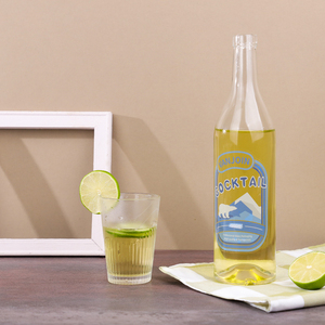 Rond Whisky <span class=keywords><strong>Cidre</strong></span> Liqueur Boisson Vin Bouteilles En Verre Clair Brandy 750ml Vin Vodka <span class=keywords><strong>Gin</strong></span> Bouteille avec Bouchon En Liège - Product Image 1