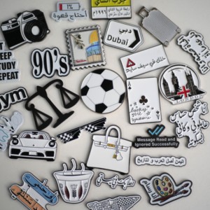 Op maat gemaakte Libanese zachte emaille telefoon sticker, handgemaakte metalen telefoon sticker, Libanese emaille sticker - Product Image 5