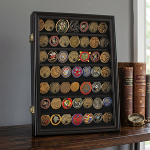 Vetrina Espositiva Nera RT per Monete e Medaglie Modello D0100HEELAW per Esporre Collezioni e Premi - Product Image 3