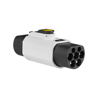 Adaptador RUIVANDA Tipo 2 a Tipo 1/Tipo 2 a GBT 16A/32A Monofásico/Trifásico 250V con Certificación CE para Cargador de Vehículos Eléctricos