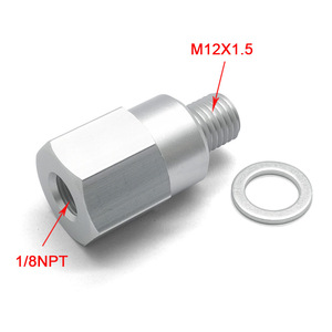 Adaptador de temperatura del refrigerante de aluminio M12X1.5 a 18NPT, conector de motor para uso automotriz - Product Image 5