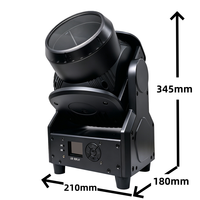 Vente directe fabricant : Projecteur à tête mobile unique 142W haute puissance RGBL Fusion Wash Beam Strobe Tornado pour DJ, discothèque et soirée