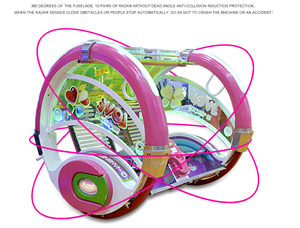 Voiture électrique rotative à 360 degrés, deux roues, roses et noires, pour loisirs créatifs - Product Image 2