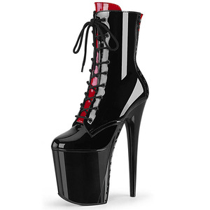 Bottines à talons aiguilles de 20 cm pour la danse sur barre, dîners, avec lanières croisées, semelles à brides, bottines à la cheville de 8 pouces, chaussures de soirée exotiques - Product Image 1