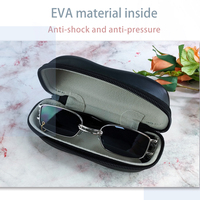 Étui à lunettes personnalisé avec fermeture éclair, double face, étanche, rigide, pour hommes et femmes