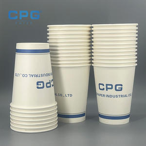 Vasos de Papel Biodegradables Certificados, Ecológicos, Personalizados al por Mayor, de Doble Pared, Resistentes al Calor, de 4oz-16oz, para Café - Product Image 1
