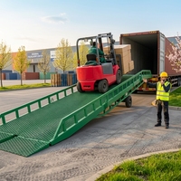 8-15ton Portable Hydraulique Mobile Yard Rampe Conteneur Chariot Élévateur Rampe De Quai De Chargement Pour Camions
