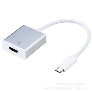 <b>Usb</b> <b>C</b> To Hdmi Adapter 46x38mm Aluminum Alloy <b>Plug</b> In For Laptop - Product Image 4
