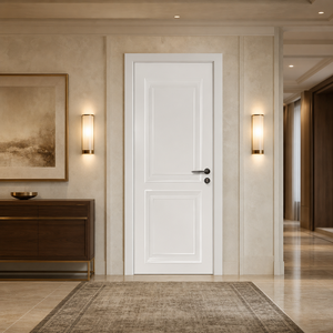 Puerta Interior de Madera Sólida con Diseño de Panel Natural, Tamaño Personalizado, Puerta Lisa para Dormitorio, Sala de Estar, Renovación del Hogar - Product Image 4