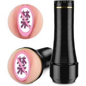 Masturbateur masculin réaliste à aspiration réglable, modèle <span class=keywords><strong>Flashlight</strong></span> Aircraft Cup Pocket Pussy, en silicone souple, jouet sexuel pour hommes, produit transfrontalier - Product Image 1