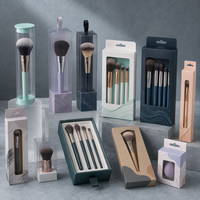 Étui de voyage pour pinceaux de maquillage, boîte en carton personnalisée avec tiroir et insert pour trousses de cosmétiques portables, fournisseur OEM ODM