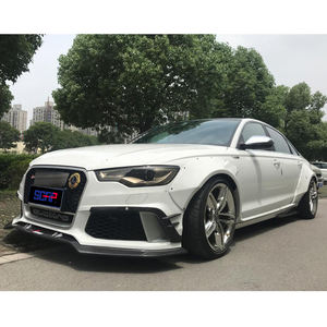 Accessoires de pièces de voiture automatique style <span class=keywords><strong>abt</strong></span> canards de pare-chocs avant en fibre de carbone pour 2012-2015 audi A6 <span class=keywords><strong>C7</strong></span> - Product Image 4