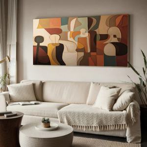 Art mural moderne personnalisé, art abstrait esthétique, toile murale contemporaine, peinture de paysage pour la maison et la galerie - Product Image 4