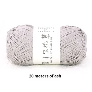 Sac en paille de <span class=keywords><strong>coton</strong></span> pur, chapeau de Noël, <span class=keywords><strong>fil</strong></span> à crocheter DIY, raphia teint, tricot à la main - Product Image 6