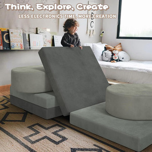 Chất Lượng Cao Bán Buôn Mềm Kid Chơi <span class=keywords><strong>Sofa</strong></span> Couch Bộ Nhớ Bọt Couch Bò Đường Hầm Cho Kid Trẻ Mới Biết Đi - Product Image 6