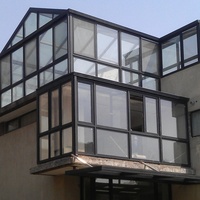 Ventanas Corredizas de Aluminio con Doble Acristalamiento y Rejilla, Nuevo Diseño