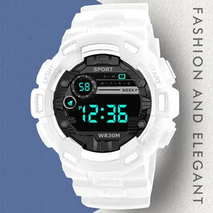 Wholesale Fashion Men Electronic LED Digital Wrist watches Chronograph life Waterproof Digitales Sports Watches for Mens