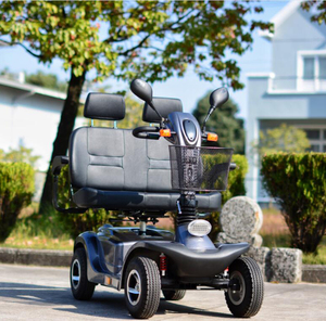 Scooter électrique à mobilité à <span class=keywords><strong>4</strong></span> roues à double siège homologué CE avec marche arrière pour personnes handicapées - Product Image 2