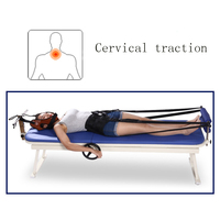 Lit de thérapie manuel portable pour la correction de la traction cervicale et lombaire à domicile